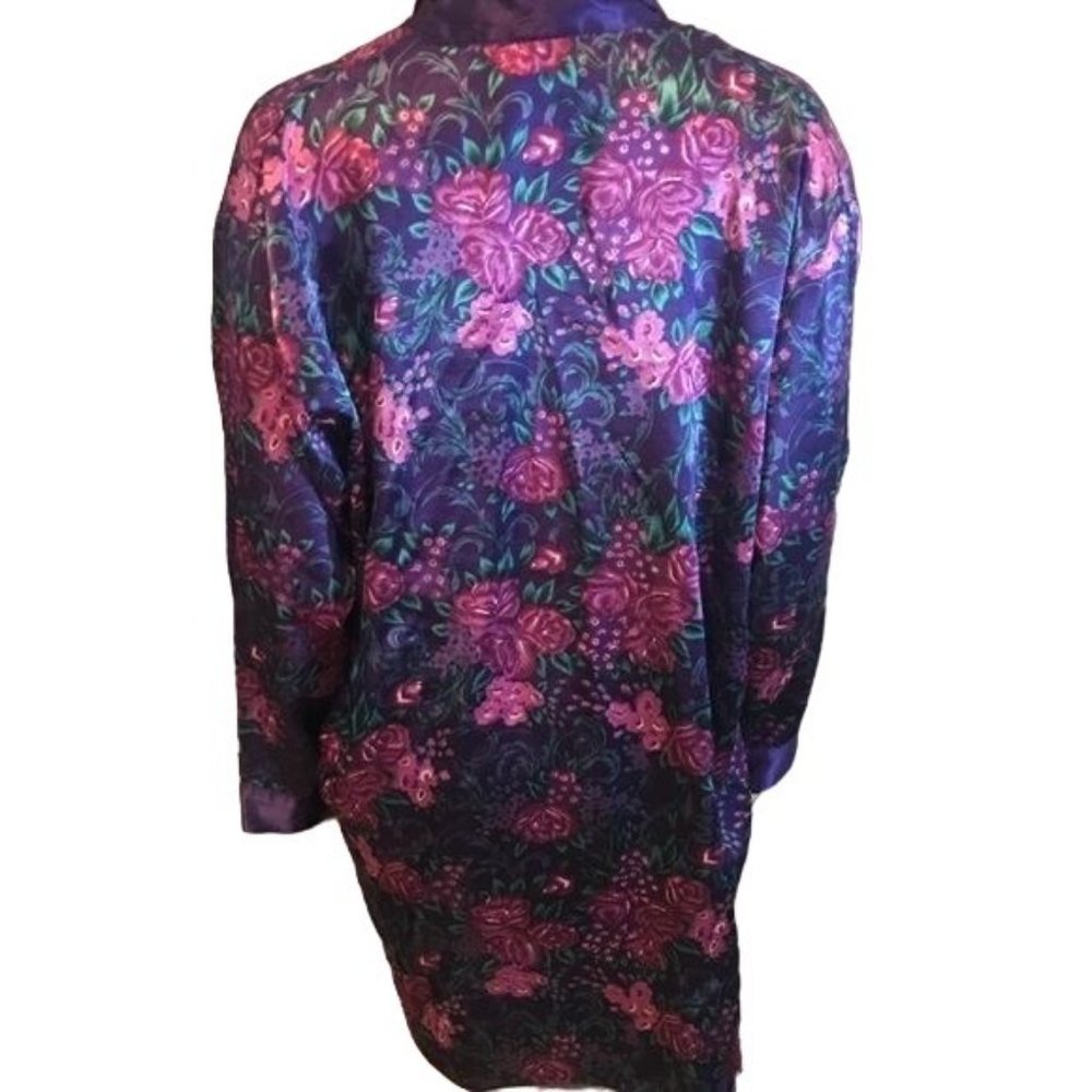 Flowered Lounging Jacket XL - Picture 2 of 5